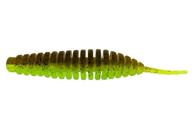 Силікон FishUP Tanta 2.5"/ 8шт, колір: 204 - Green Pumpkin/Chartreuse (4307503204)