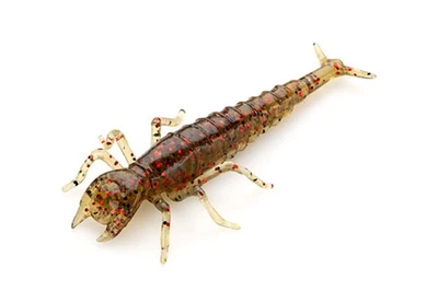 Силикон FishUP Diving Bug 2" (8шт/уп), цвет: 045 - Green Pumpkin/Red & Black (4307514045)