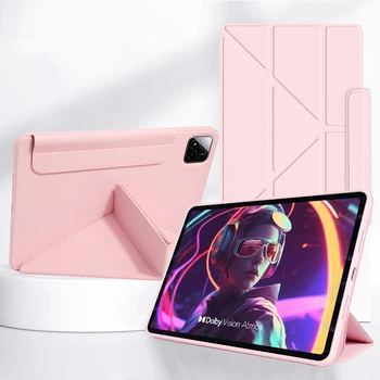 Чехол Leather Y-type Lenovo Idea Tab Plus 12.1" (2025) / Tab K12 TB361FU, TB361ZU Розовый