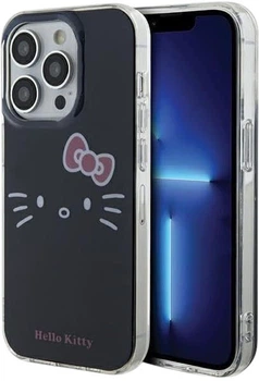 Панель Hello Kitty IML Kitty Face для Apple iPhone 15 Pro Max Black (HKHCP15XHKHLK)