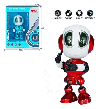 Интеркативная игрушка робот со светом и звуком MY66-J1202_Red