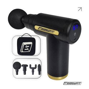 Перкусійний масажер для тіла EasyFit Pulse Mini 4 насадки, 6 режимів ef-18248