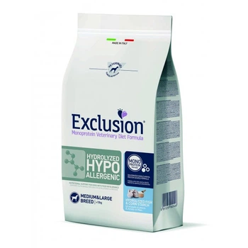 Exclusion Hydrolyzed Hypoallergenic Medium&Large Breed із гідролізованою рибою для середніх та великих порід собак із харчовою алергією 12 кг