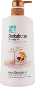 Крем-гель для душа "Овсяное молочко и масло Ши" - Shokubutsu Monogatari Oat Milk & Shea Butter 500ml (957296-1746647856-2)