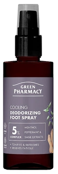 Дезодорирующий и охлаждающий спрей для ног - Green Рharmacy Cooling Deodorizing Foot Spray 150ml (1305768-37004722-2)