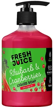 Рідке мило "Ревень та журавлина" - Fresh Juice Rhubarb & Cranberries Liquid Soap 460ml (1309332-384375303-2)