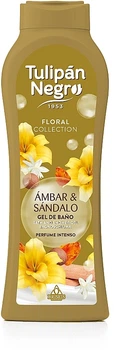 Парфумований гель для душу "Бурштин та сандал" - Tulipan Negro Floral Collection Bath And Shower Gel 650ml (1292818-798612646-2)
