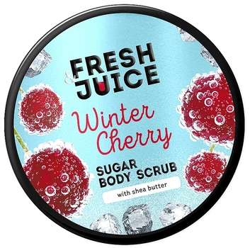 Цукровий скраб для тіла "Зимова вишня" - Fresh Juice Winter Cherry Sugar Body Scrub 200ml (1313114-678211311-2)