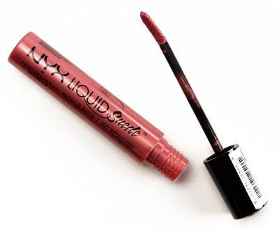 Матова рідка помада з металевим ефектом Nyx Liquid Suede 4 мл відтінок Bella LSCL30