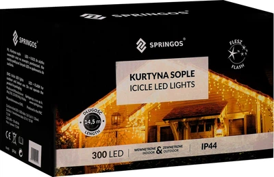 Kurtyna Sople Springos CL4037 300 LED 14.5 m (5907719442211)
