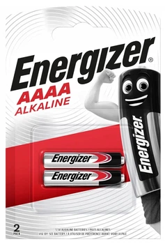 Батарейка щелочная Energizer AAAA, 1.5V, блистер 2шт