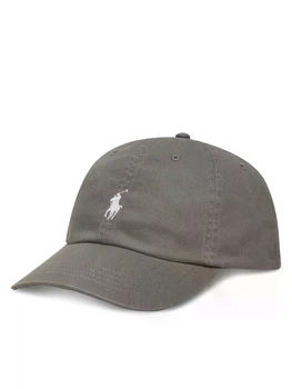 Кепка бейсболка Polo Ralph Lauren One Size сіра з білим конем