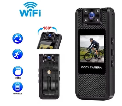 Нагрудная HD боди-камера M11-A p2p WiFi поворотная датчик движения камера акумулятор 1000мАч клипса