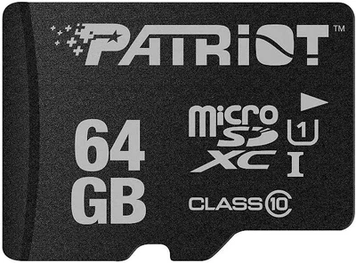 Карта памяти Patriot microSDXC 64GB UHS-I U1 V10 (PSF64GMDC10)