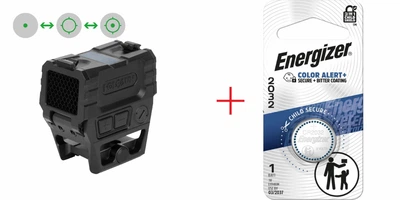 Коліматорний приціл Holosun AEMS-PRO-X2-Green Multi-Reticle+ Подарунок Energizer 2032 Lithium 3V