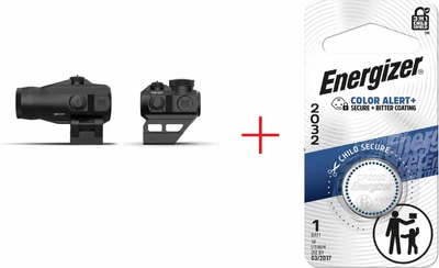 Комплект Коліматор+ Магніфер Monstrum 1x20 Ghost Red Dot Sight and 3X Magnifier Set+Подарунок Energizer 2032 Lithium 3V
