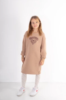 Платье для девочек АвексТекс 05-2880-107В 158 см темно-бежевый