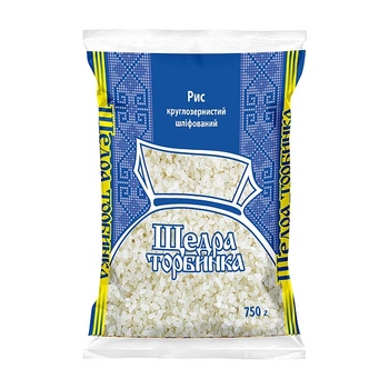 Рис довгозернистий шліфований Щедра Торбинка 750 г (4820094530926)