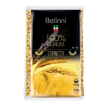 Макарони з твердих сортів пшениці Ріжки звичайні Belinni 500 г (4750020051259)