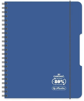 Набір зошитів Herlitz Ocean A4 80 аркушів у клітинку на спіралі сині 4 шт (5901389500615)