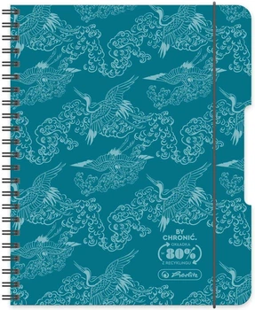 Набір спіральних блокнотів Herlitz Colors A5 80 аркушів у клітинку на спіралі теракотовий 4 шт (5901389500523)