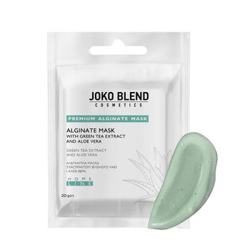 Альгінатна маска для обличчя Joko Blend заспокійлива із зеленим чаєм та алое 20 г