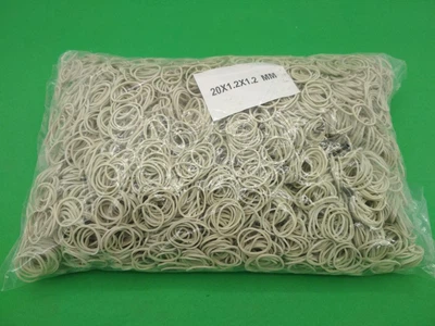 Банковские резинки, Plast, №20, белые, 1,2 мм, диаметр 20 мм, 1 кг, для фиксации купюр