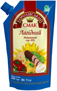 Соус майонезний 30% "Лагідний" 300 г «Королівський смак» (4820241520084)
