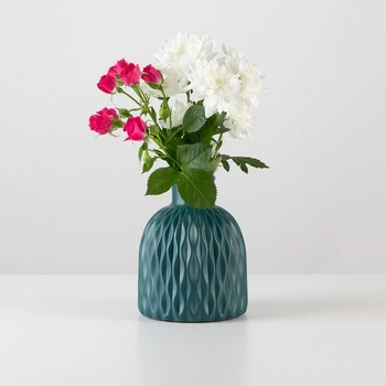 Ваза для цветов MBM HOME пластиковая 15 см DH-FLOWERS-09 MARINE BLUE Блюмариновая