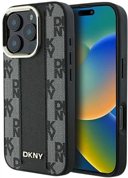 Etui DKNY Checkered Pattern Magsafe do Apple iPhone 16 Pro Max Black (3666339333171)