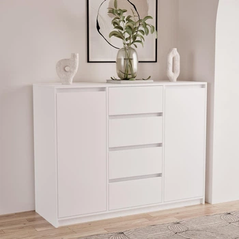 Комод Furnigrade КМ - 13 белый 1000х1300х450