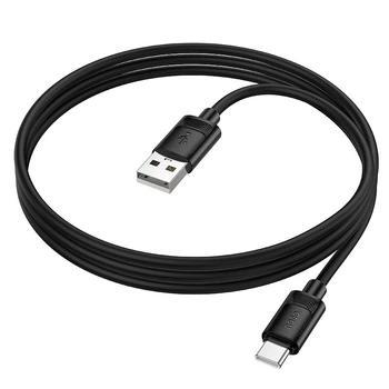 Кабель HOCO Type-C Benefit silicone charging data cable X122 |1m, 3A| Black