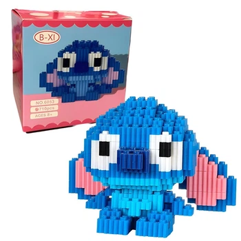 Детский 3D конструктор Magic Blocks Стич, 710 деталей (6053)