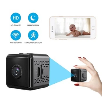 Мини камера ночного видения с Wi-Fi P7-X6D аккумуляторная, черная (P7-X6D)