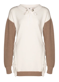 Свитер женский Twinset трикотажный коричневый, размер XL (TS00003-20)
