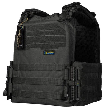 Плитоноска с верхним и боковым быстрым сбросом Ares gen.2 Cordura 1000d Черная
