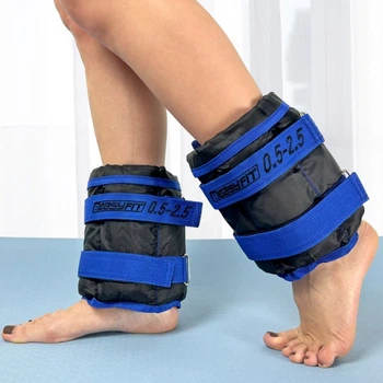 Утяжелители для рук и ног EasyFit EF-WHT-0.5-2.5 регулируемые 0.5×2.5 кг синие для фитнеса и бега