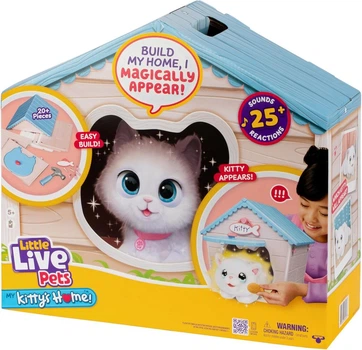 Интерактивная игрушка дом с котенком Little Live Pets Cat Figurines for Kids Interactive Hutch Animal Playset