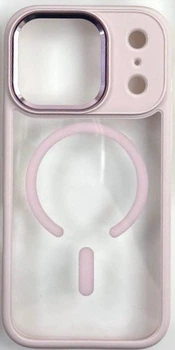 Чохол iPhone 17 Pro Max Crystal Case with MagSafe pink