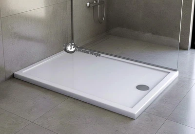 Душевой поддон Shower Slim 100х80х5 см прямоугольный низкий акриловый без ножек