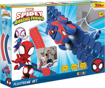 Tor samochodowy Smoby Spidey i Superprzyjaciele 440 cm (3032161809182)