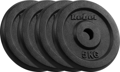 Набір дисків Rebel Active гумові 4 x 5 кг (5901890106153)