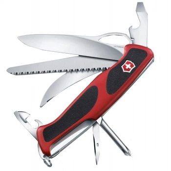 Ніж складний, мультитул Victorinox Rangergrip 57 Hunter One Hand (130мм, 13 функцій) 0.9583.MC
