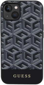 Панель Guess GCube Stripes MagSafe для Apple iPhone 15/14/13 Black (3666339194703)