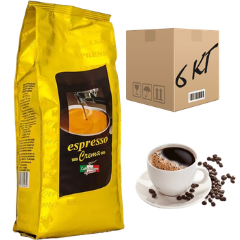 Кофе в зёрнах "Віденська кава" Espresso Crema 1 кг (ящик 6кг)