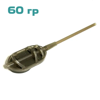 Флэт-кормушка ProfMontazh 60 g Romanian flat-boyle с трубочкой