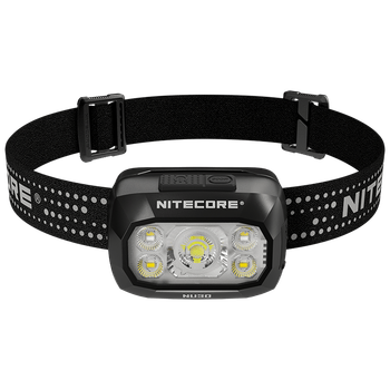 Ліхтар налобний Nitecore NU30 2024 (500 люмен, 3 режими, IP68, USB-С), чорний