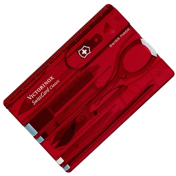 Набір Victorinox Swisscard (82х54х4мм, 10 функцій), червоний 0.7100.T
