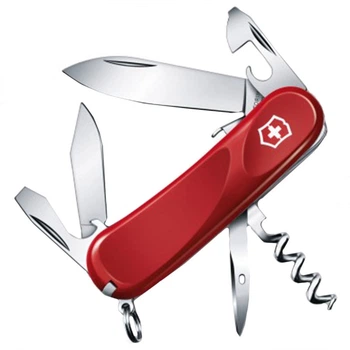 Ніж складний, мультитул Victorinox Evolution S101 (85мм, 12 функцій), червоний 2.3603.SE