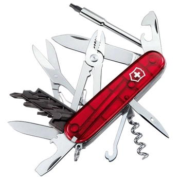 Ніж складний, мультитул Victorinox Cybertool (91мм, 34 функції), червоний прозо. 1.7725.T